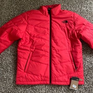 Red men’s The North face jacket